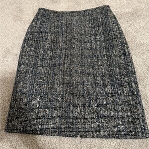Calvin Klein Black and Navy Pencil Skirt